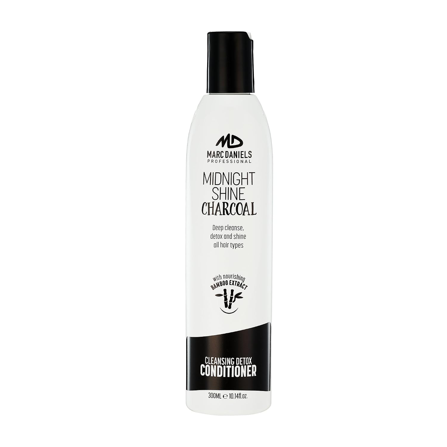 Charcoal Clarifying Shampoo & Conditioner Set Sulfate Free with Bamboo Extract Detoxifying for All Hair Types - Color Treated, Oily, Frizzy – for Women & Men by MARC DANIELS Professional