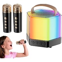 Adult Karaoke Machine - 4.1 Inch Portable Mini Speaker with Microphone, Rich Vocal Accompaniment | RGB Light, Outdoor Singing Party, Friends, Family Gathering