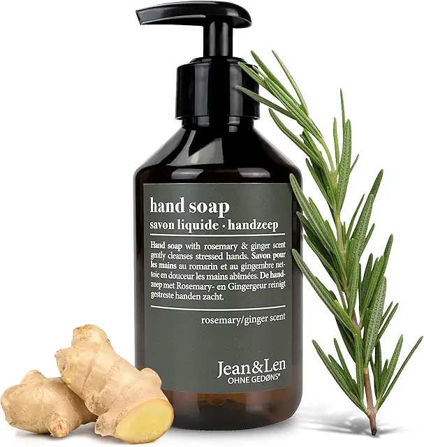 Jean & Len Hand Soap - Desinfecterende Zeep met Rozemarijn & Gember, 250 ml