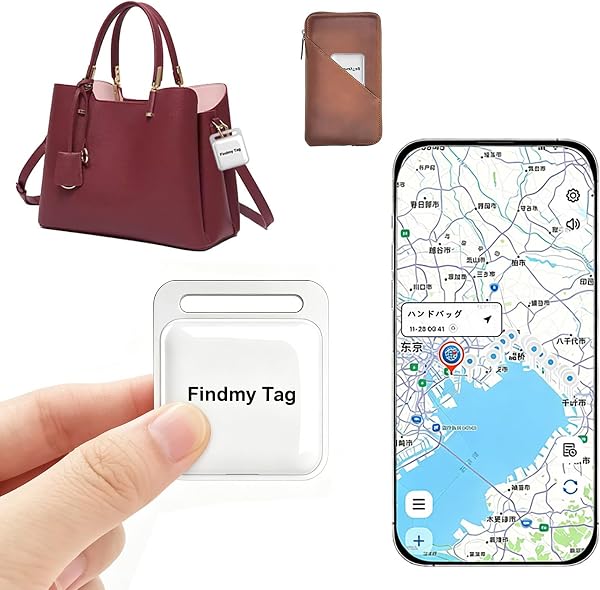 Findmy Tag GPS 発信器 みちびき対応 浮気調査 グローバル位置追跡 365 日超長待機 IP65 防水 月額不要 紛失防止 子供/ペット/車/鍵/財布 探し物トラッカー Bluetooth5.0 アラーム機能付き (ホワイト) - 1
