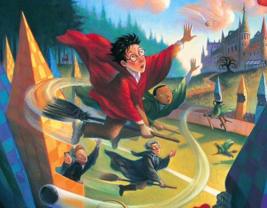 New York Puzzle Company - Harry Potter Quidditch Mini - 100 Piece