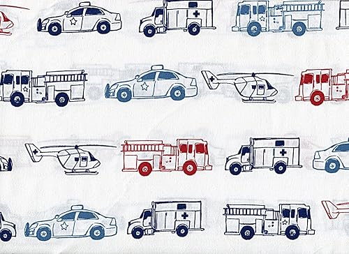 Rugged Bear Juego de sábanas para vehículos de emergencia, tamaño individual