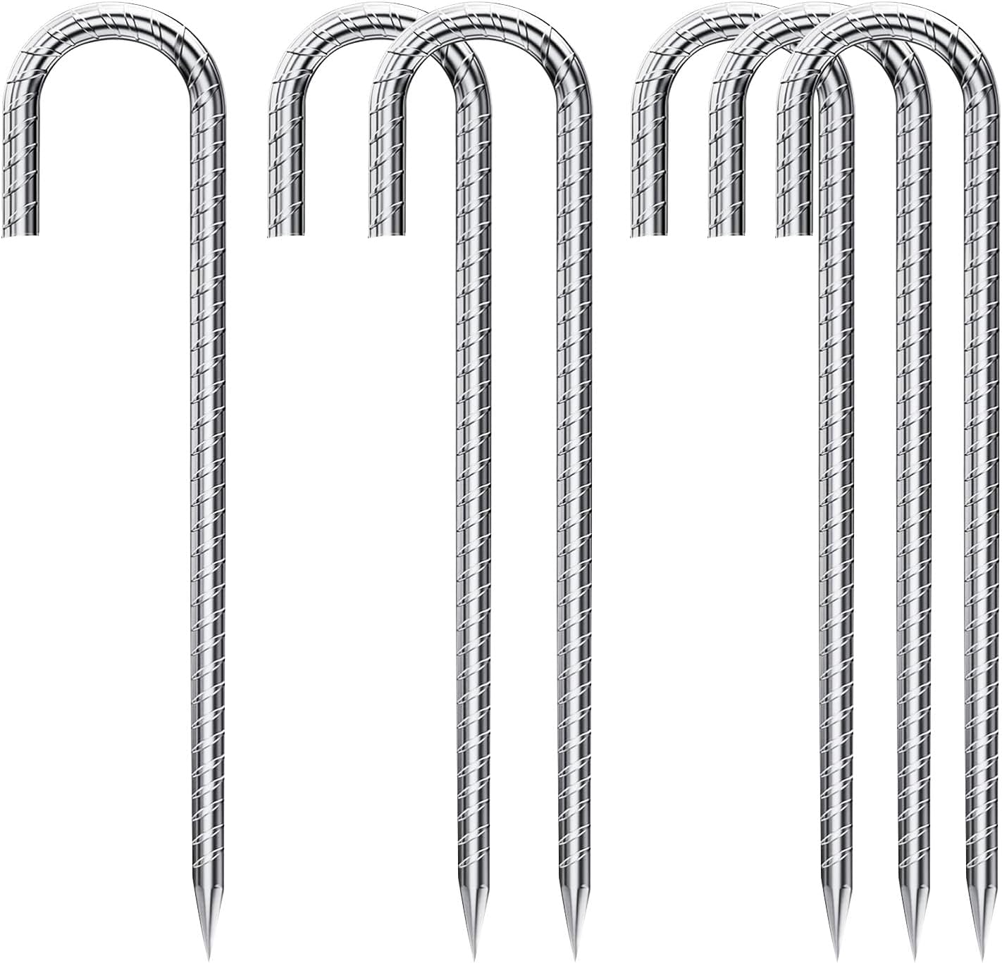 Lot De 12 à 24 Sardines De Tente En Acier Galvanisé - 25 Cm, Avec Manche En Plastique, Ancrage Solide