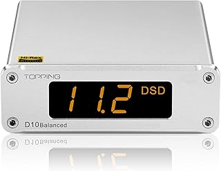 TOPPING D10 Balanced Mini USB DAC CSS XMOS XU208 ES9018K2M OPA2134 Audio Amplifier Decoder Sliver