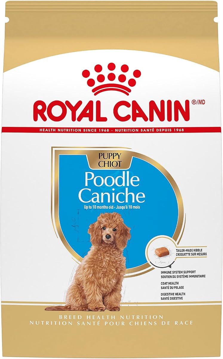 ROYAL CANIN Poodle Puppy Dry Dog Food, 2.5 lb Bag | Immune System Support, Skin & Coat Support, For Poodle Puppies 8 Weeks to 10 Months, Specialized Kibble for Easy Pickup