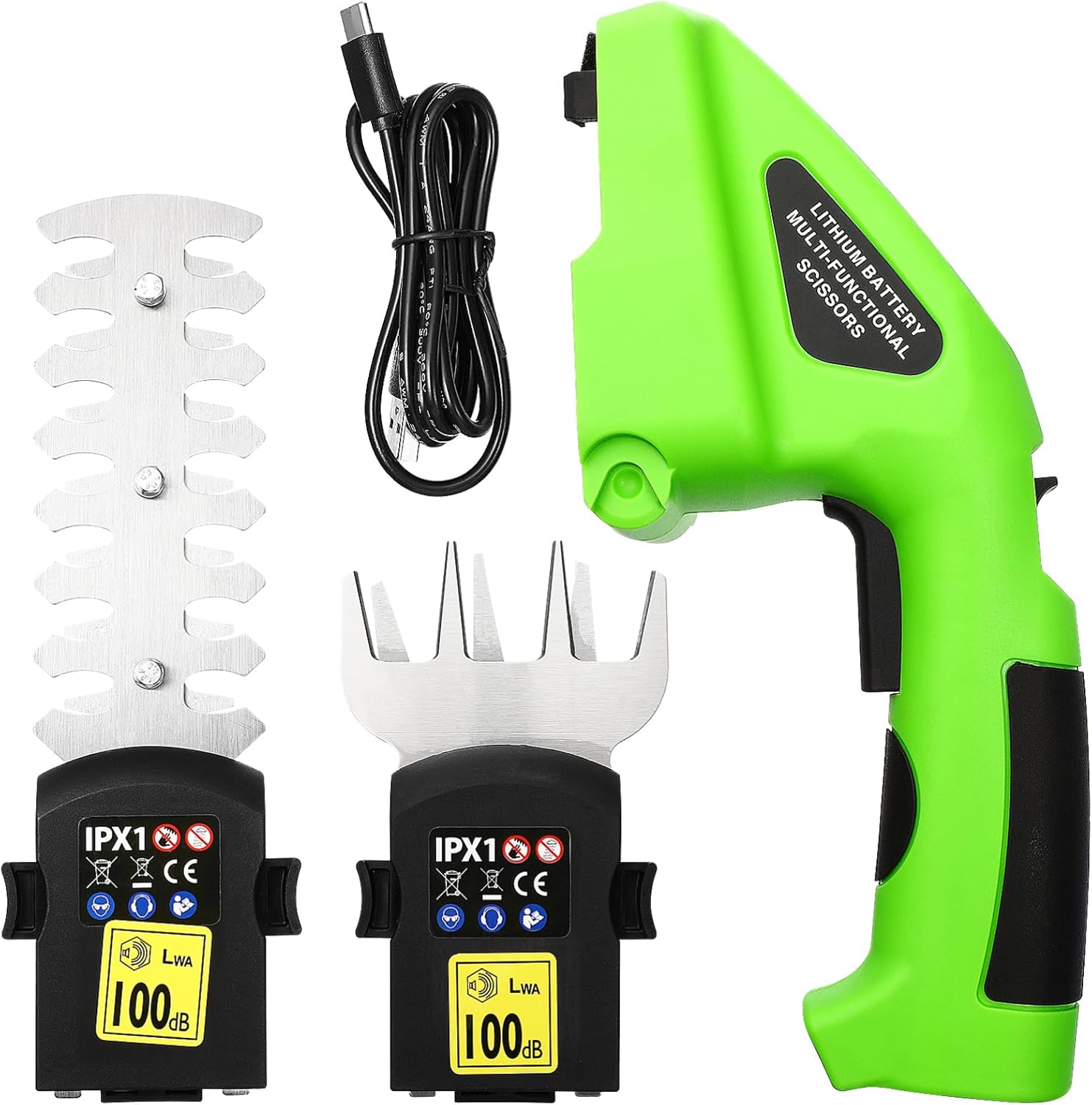 Cordless Electric Hedge Trimmer with Ergonomic Handle Rechargeable Branch Cutter for Blades for Precise Cutting for Garden Maintenance