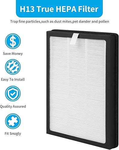 Miniatura 4 de Breabetter Paquete de 4 filtros de repuesto CAP-500 compatibles con purificador Cuisinart CAP-500FPK, filtración 3 en 1