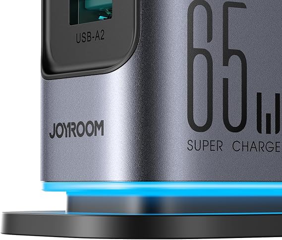 Joyroom 65W GaN Multi-Port Charging Station, 4 USB-A Ports, 2 USB-C Ports, 1.5 m Cable