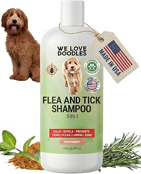 Flea Shampoo for Dogs, Itchy Skin Relief & Sensitive Skin Shampoo, 16 oz