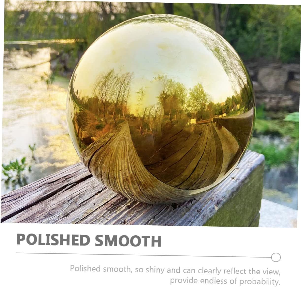 8pcs Gazing Globe Mirror Ball Reflective Mirror Sphere 1970s Party Supplies Garden Spheres Garden Sphere Decoration Outdoor Garden Decor Stainless Steel Golden Ball Bright Light