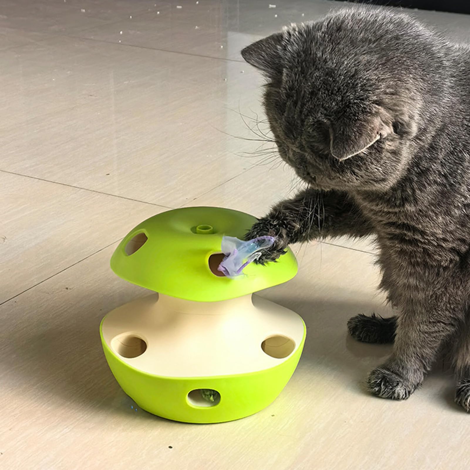 Jouet interactif pour chat - Puzzle rechargeable