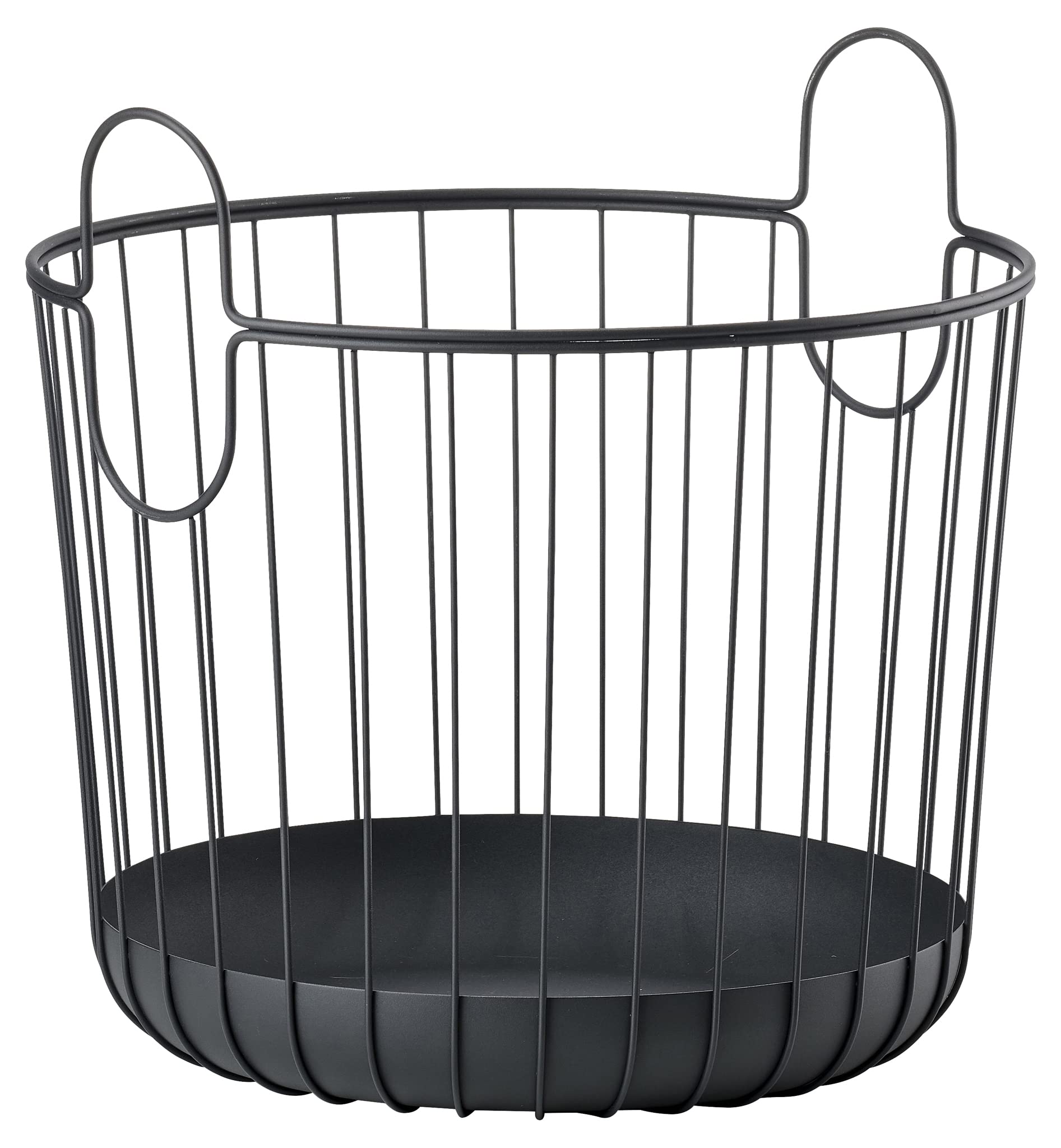 ZONE DENMARK Inu Basket - Basket with Handles Crafted from Metal - with sleek and sturdy design - Stylish and Functional Storage for Kitchen, Bathroom, Children's Room, and Home Office- (Small)