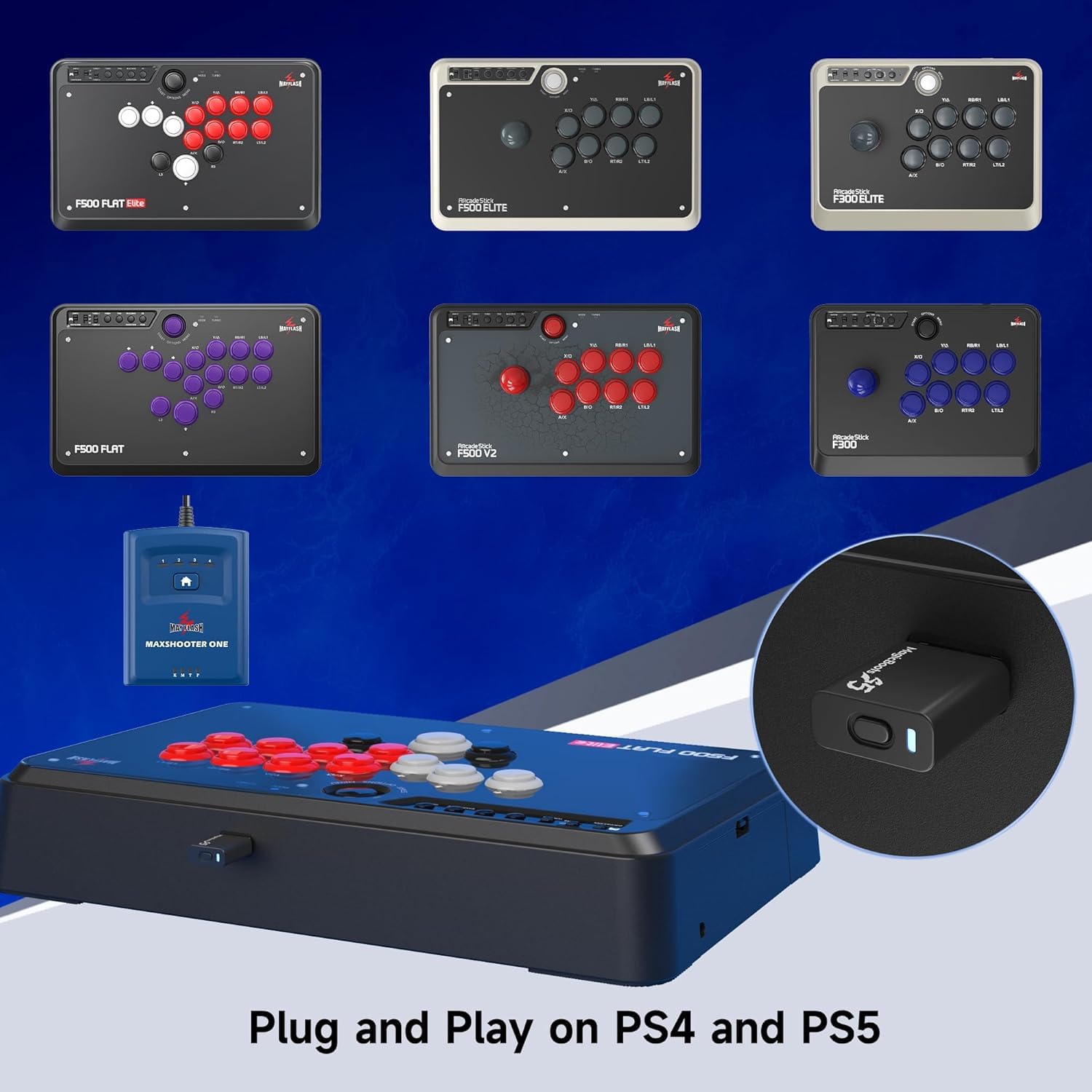 Amazon.co.jp: MAYFLASH MagicBoots S5 アダプター、PS4 PS5対応