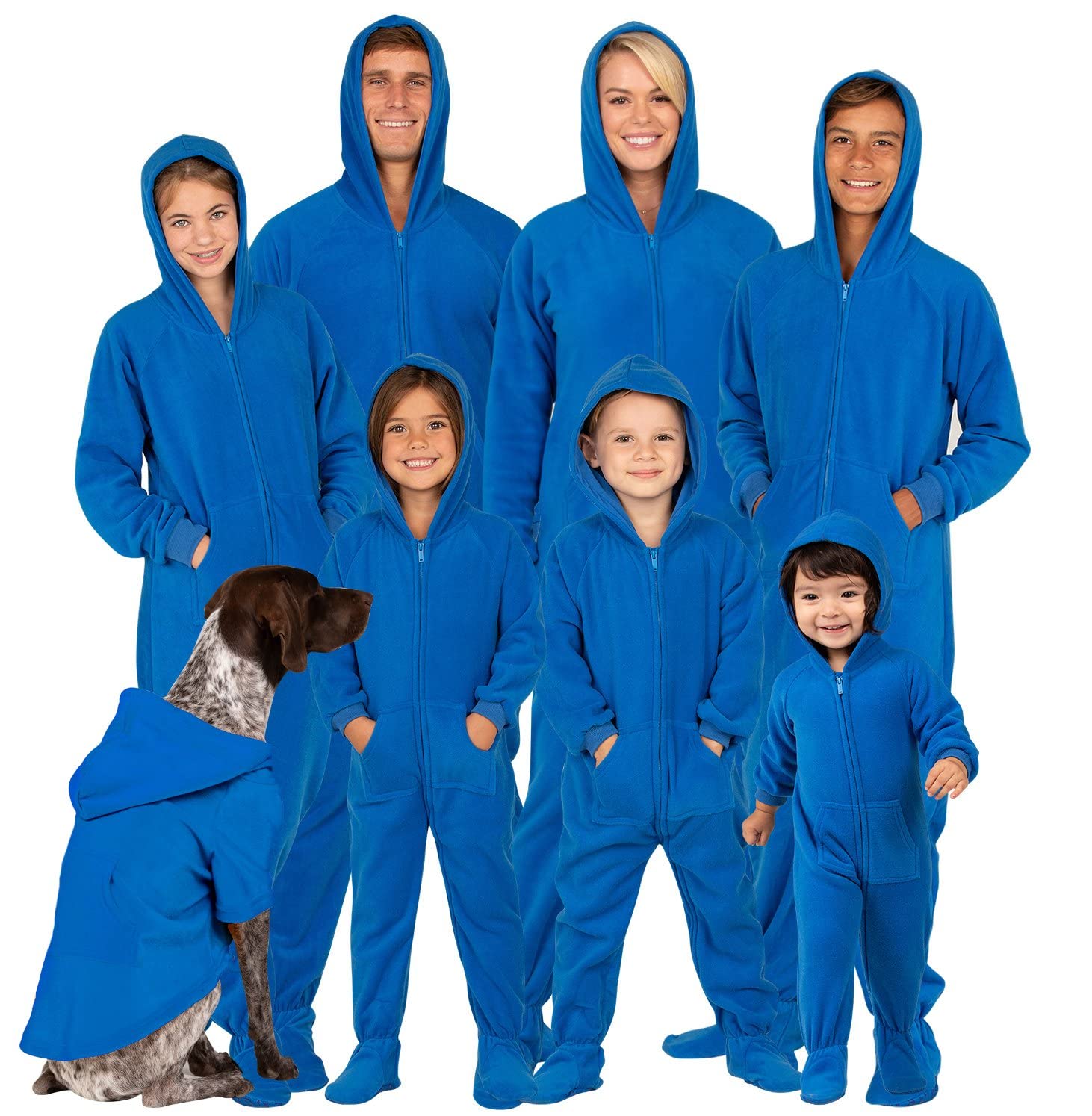 Footed Pajamas Family Matching Hoodie One Pieces
