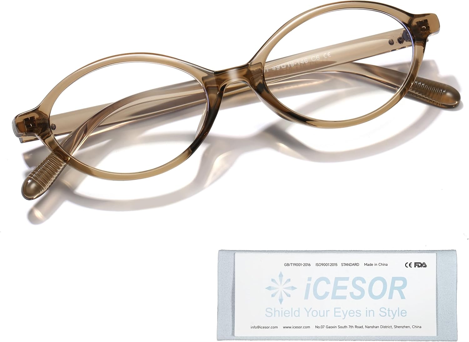 Oval Blue Light Blocking Glasses...