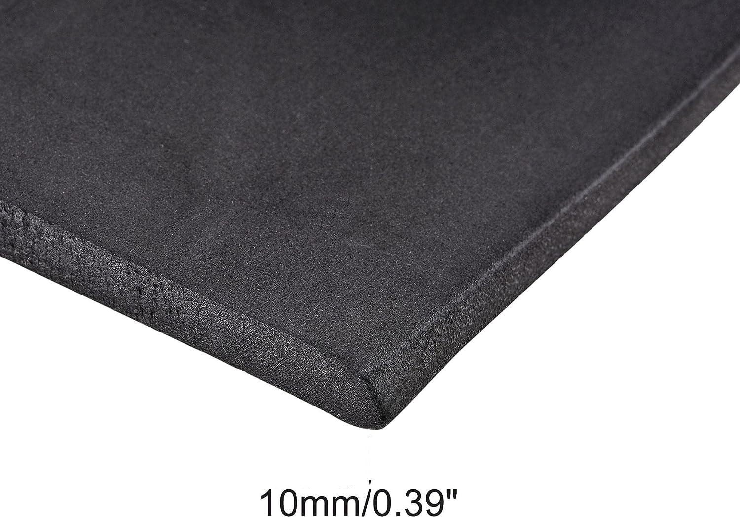 Boxonly EVA Foam Sheets Roll for Cosplay Halloween Model Making Mounting Photos Presentations DIY Arts and Crafts EVA Craft Foam Sheets Craft Sheet Black 350 x 1000 x 10mm 1pcs