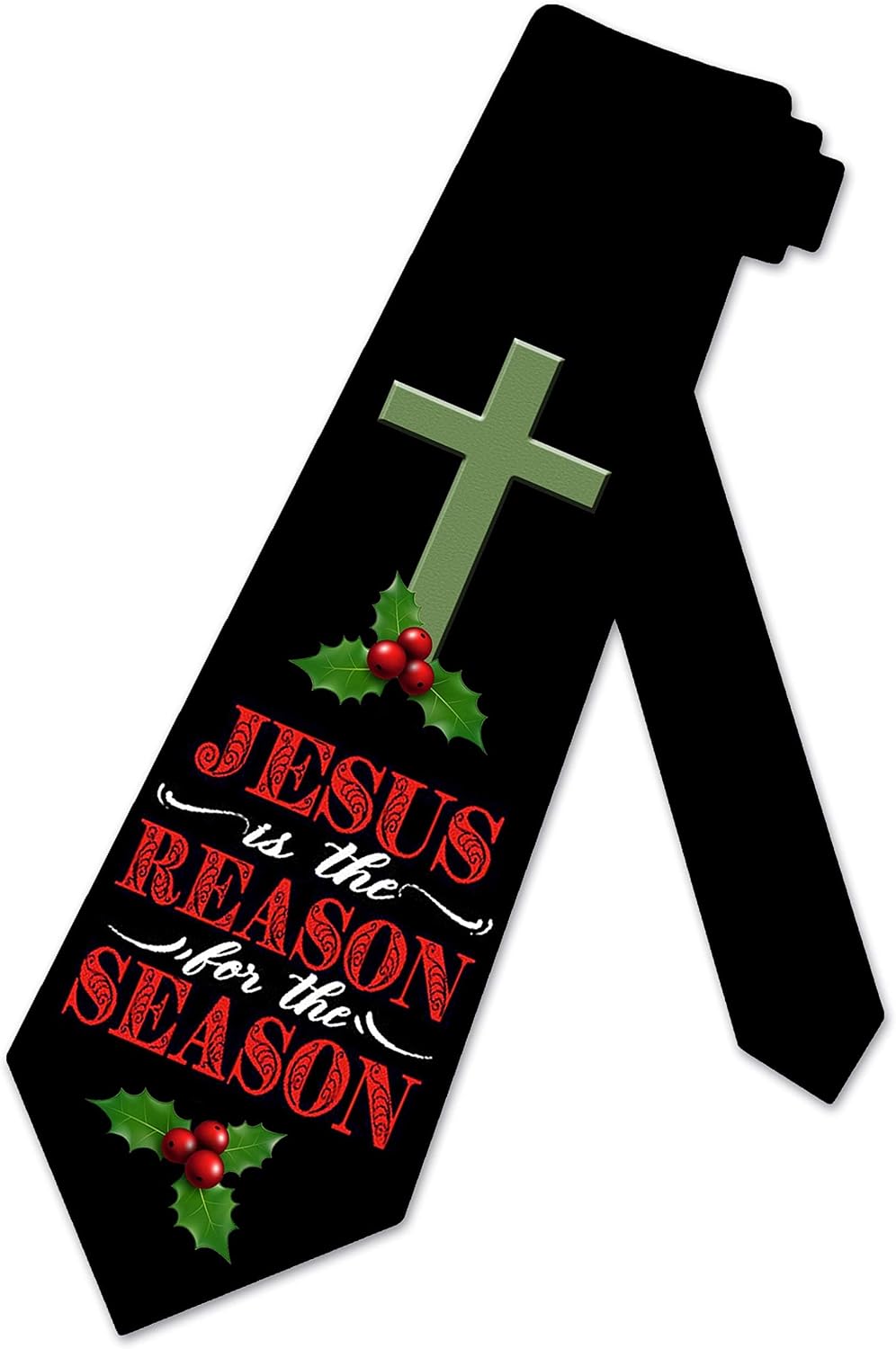 Three Rooker Christmas Ties Mens Holiday Religious Necktie