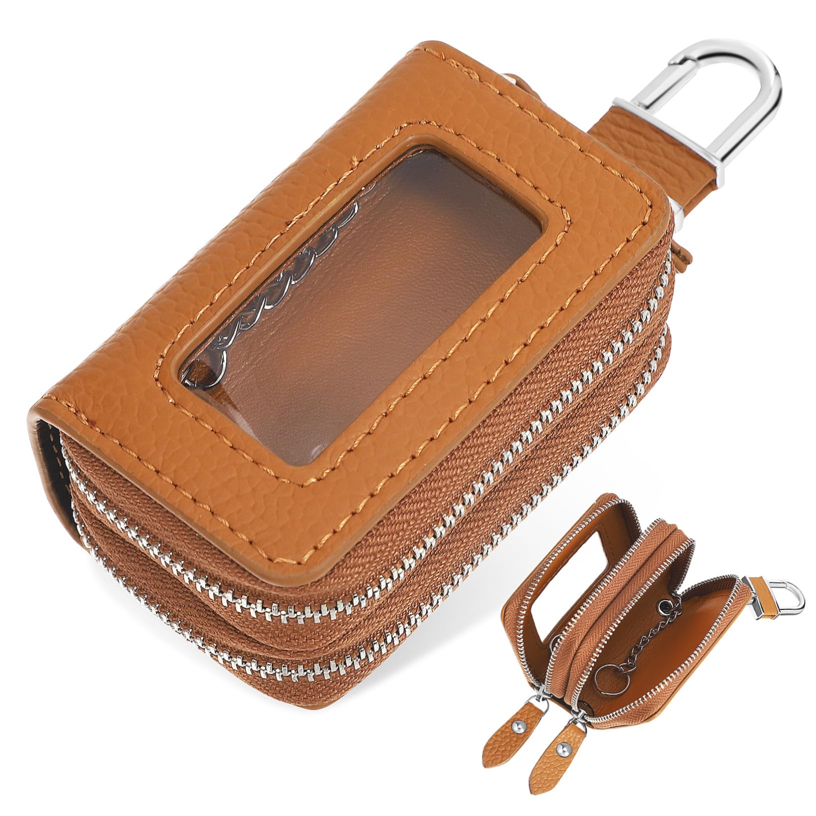 Gatuida Autoschlüsseltasche Kleiner Schlüsselhalter Leder Schlüsselhalter Schlüsseletui Schlüsselschutztasche Schlüsselanhänger Für Autoschlüssel Schlüsselanhänger Beutel Kfz