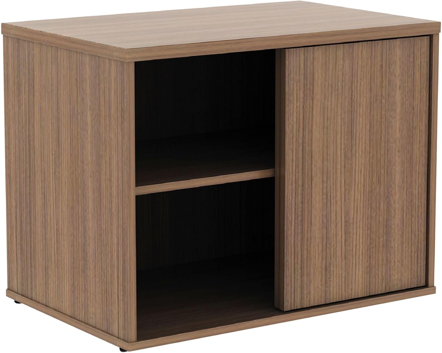 Alera ALE Open Office Low Storage Cabinet Credenza, 29 1/2 x 19 1/8x 22 7/8, Walnut