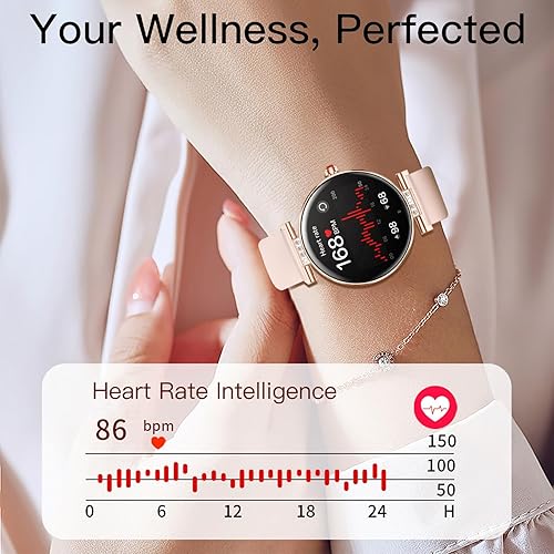 Miniatura 2 de Yihou Relojes inteligentes para mujer, rastreador de actividad física, reloj de fitness con monitor de frecuencia cardíaca, monitoreo del sueño,