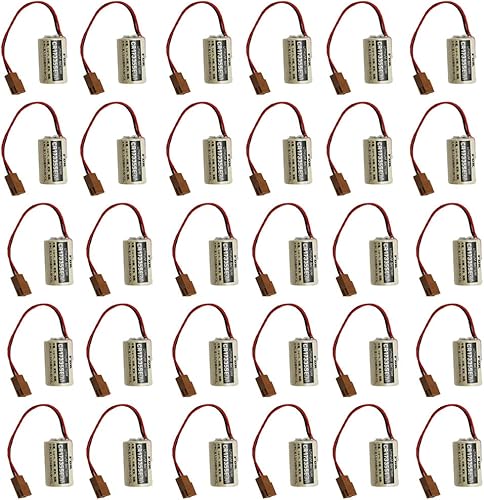 BALOLO CR17335SE 3V 1800mAh para FDK CR17335SE 3V con enchufe marrón (paquete de 30)