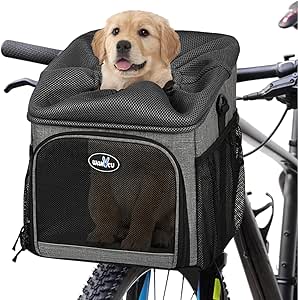 Dog Basket For Bike LIXADA Dog Bike Basket Oxford Cloth Pet