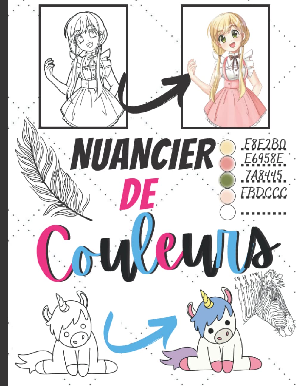 Buy Nuancier De Couleurs 100 pages de Nuanciers, Formes, Feuilles et