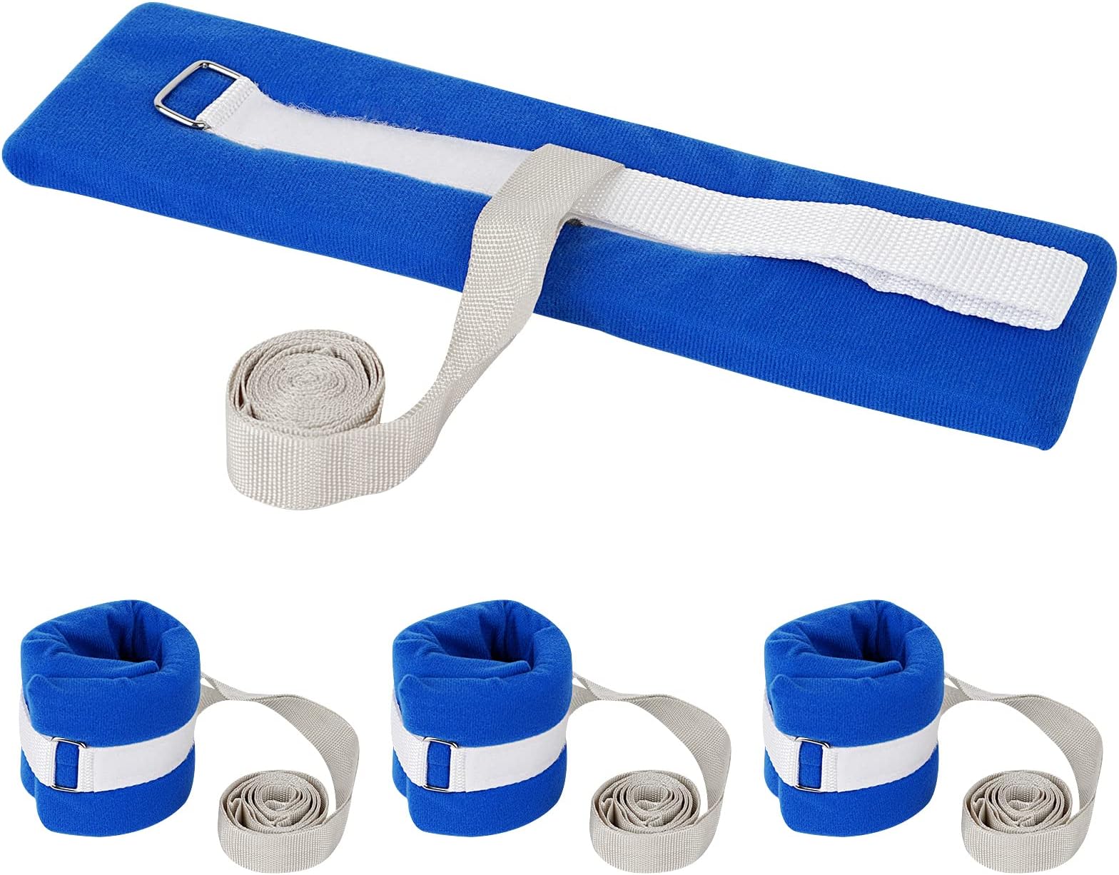 4Pcs Medical Restraints Patient Hospital Bed Quick-Release Limb Holders for Hands Or Feet Universal Constraints Control