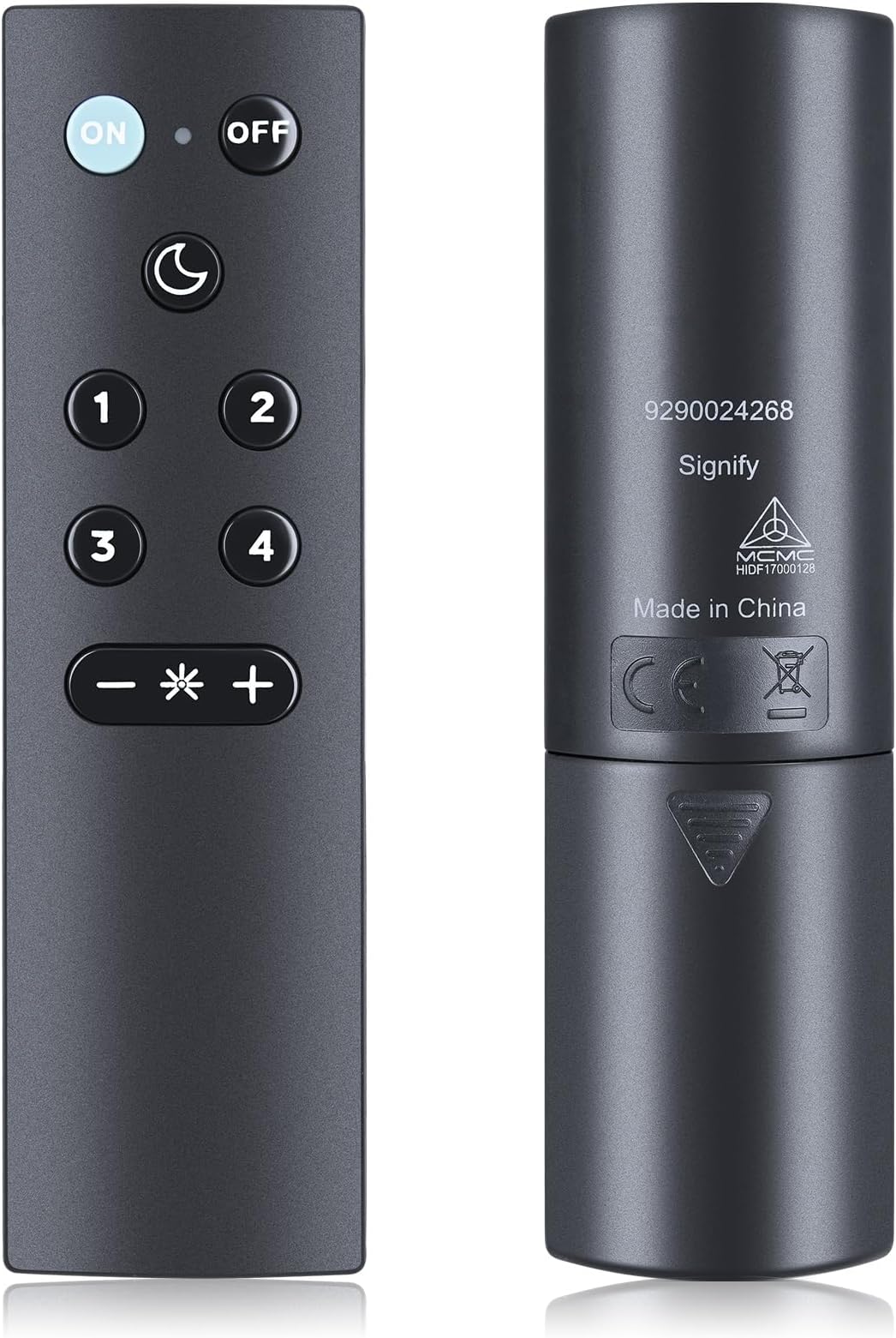 WDZP Remote for All WiZ Connected Products - Turn Lights On or Off, Brighten or Dim The Room - Control with WiZ Connected App or Voice Assistant - No Hub Required - Black