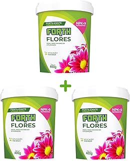 Kit 03 Adubo Fertilizante Forth Flores 400g