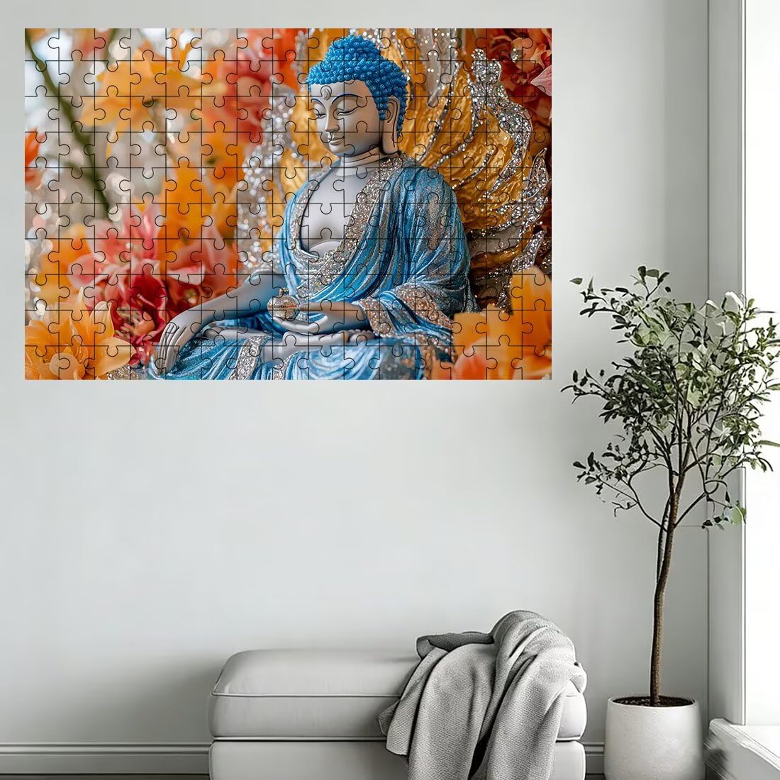 Puzzle 3000 elementów kwiatowe, abstrakcyjne puzzle dla dorosłych, klasyczne puzzle gry edukacyjne do aktywności rodzinnej, najwyższej jakości drewniane puzzle z pudełkiem na prezent dla mężczyzn