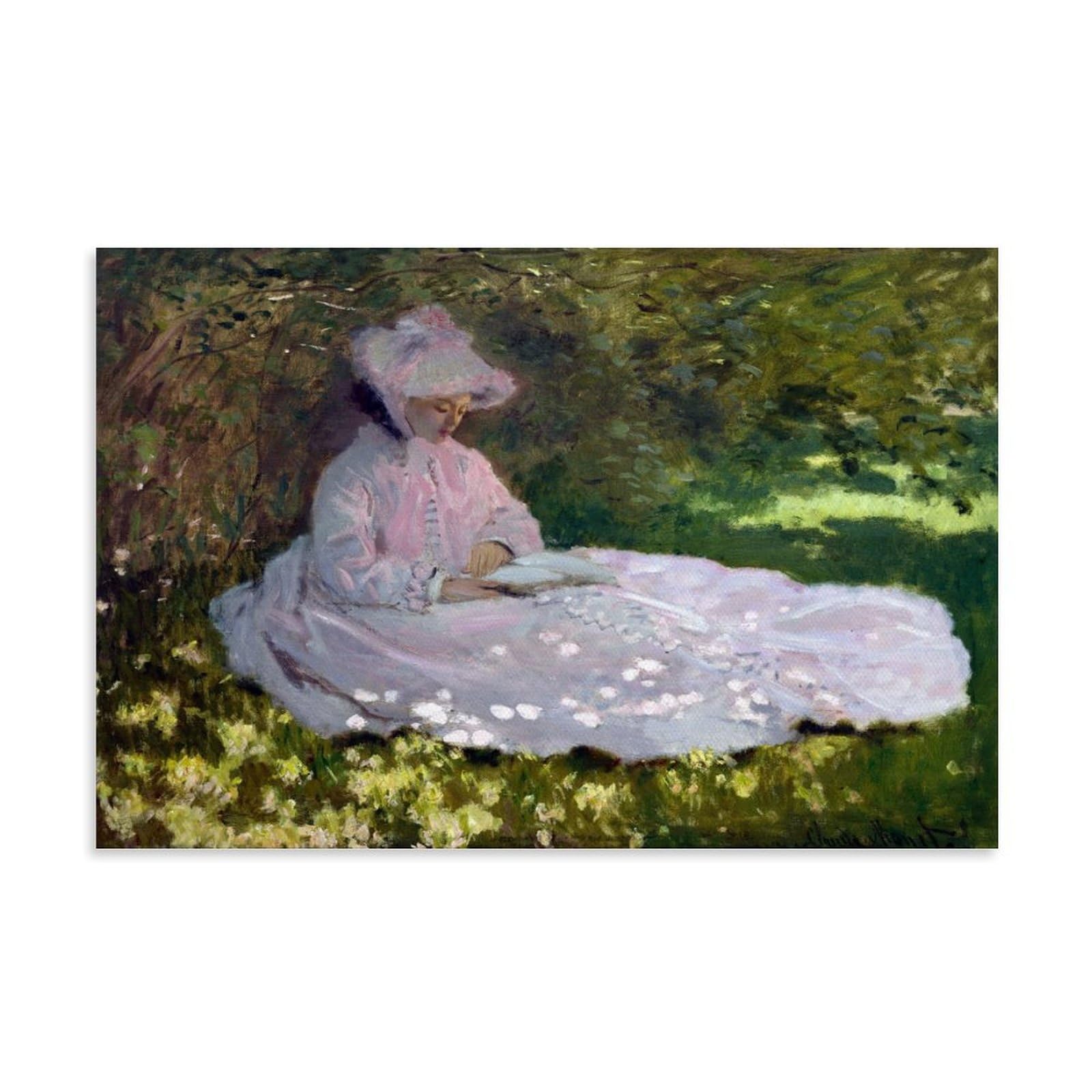 Amazon.co.jp: 「春の光」ポスター - クロード・モネ作 有名な絵画