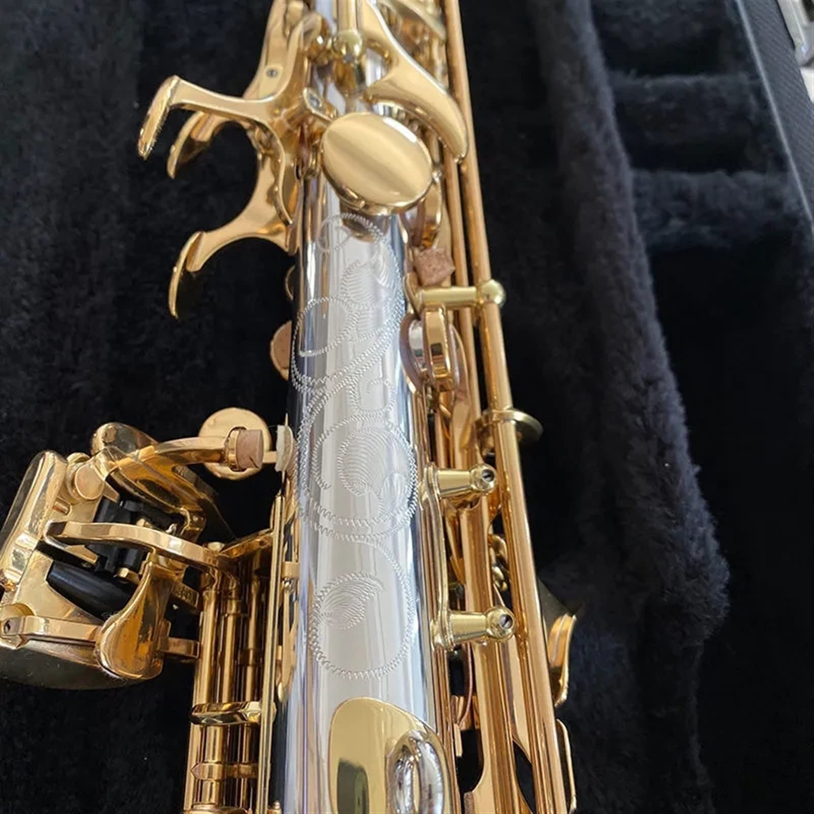 Saksofon Profesjonalny Profesjonalny Saksofon Bb Z Białej Miedzi, Pozłacany Instrument B-tune Sax