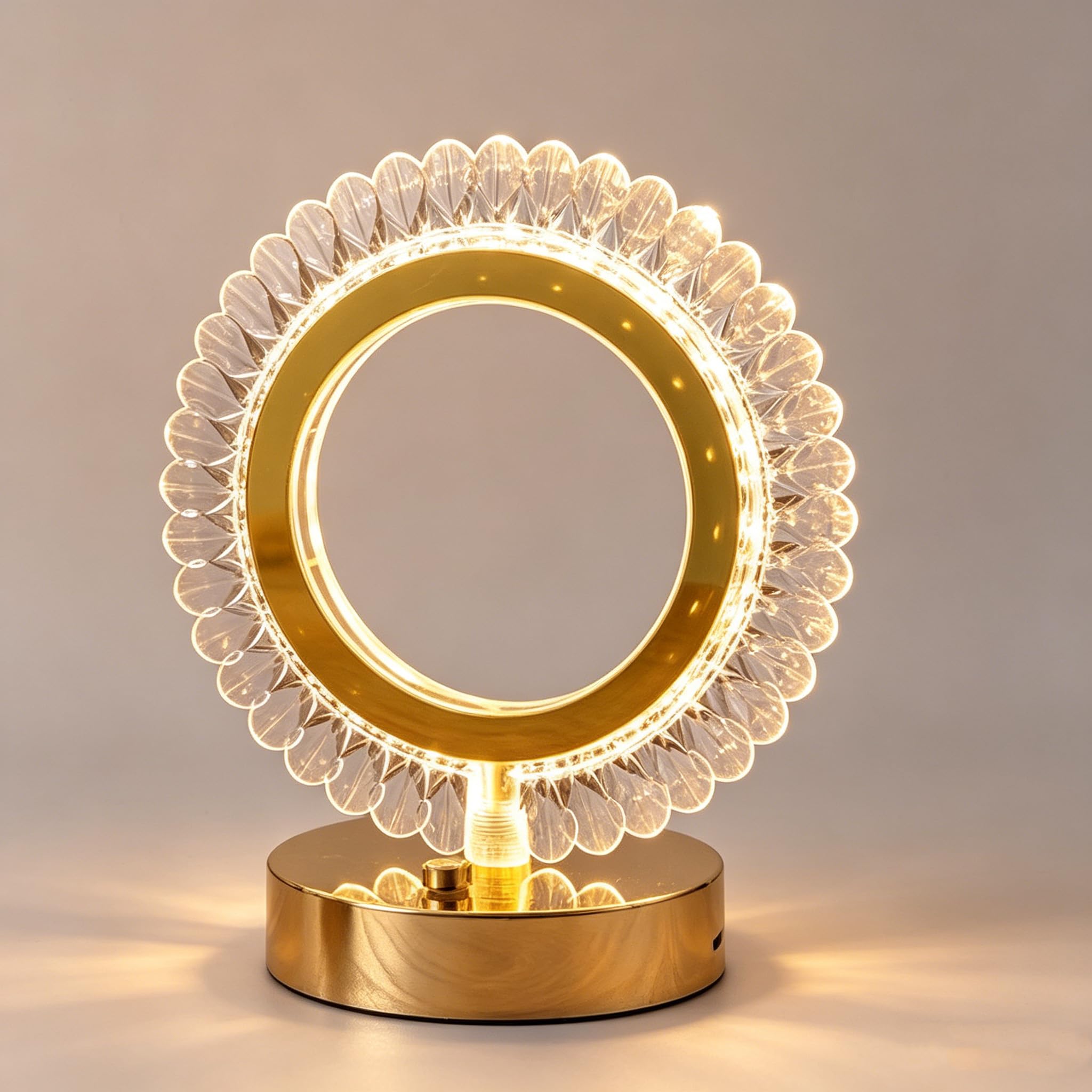 Maimeili Diamond Crystal Table Lamp Stepless Dimmable Desk Lamp — image 1
