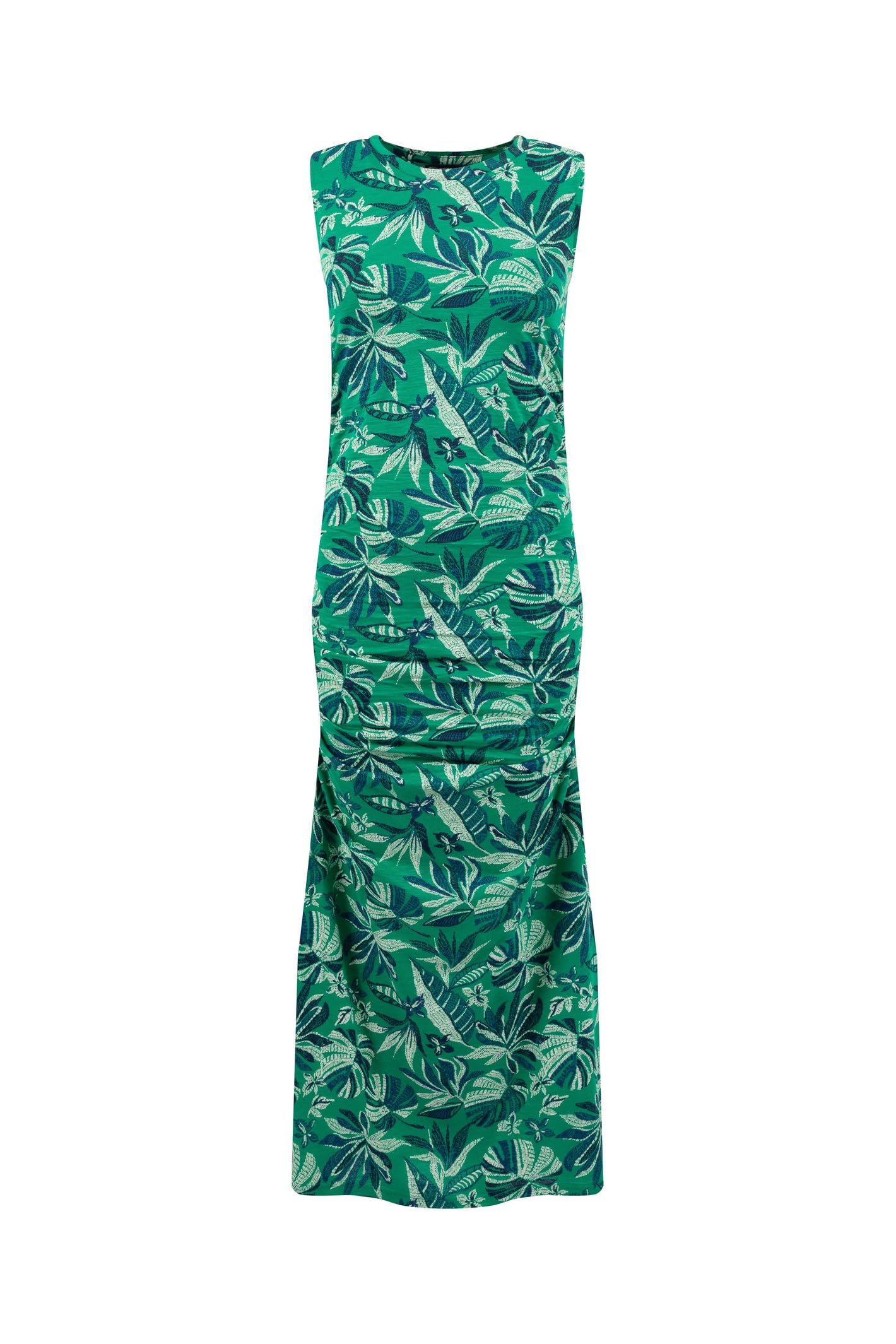 Weird Fish Women's Tansley Sleeveless Midi Dress Green Size 18