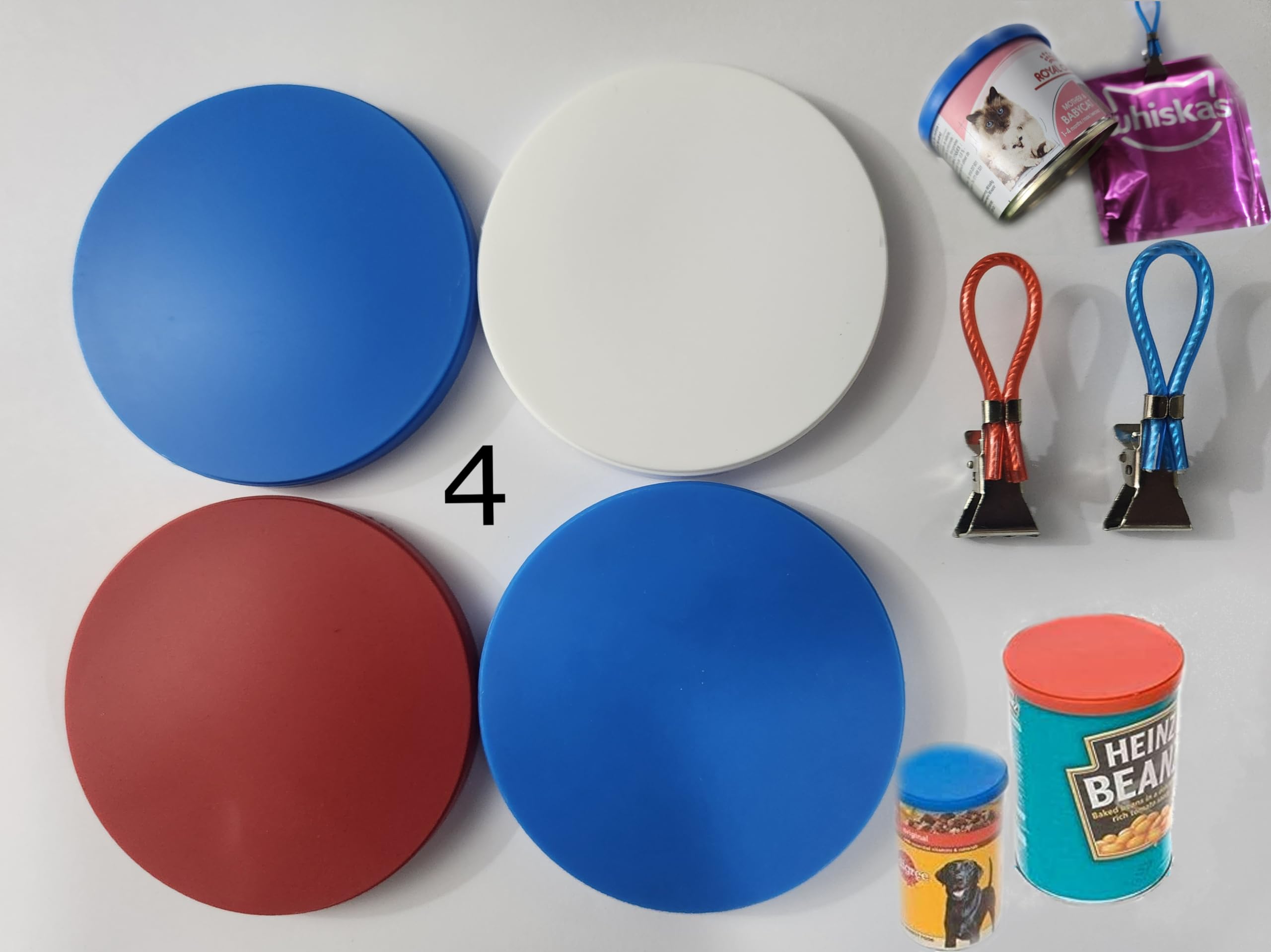 Coperchi Alimenti Coperchi Per Lattine 12 Pezzi - 3 Misure (75/85/100 Mm), Per Cibo Animali, Plastica Trasparente Tappo Per Lattine