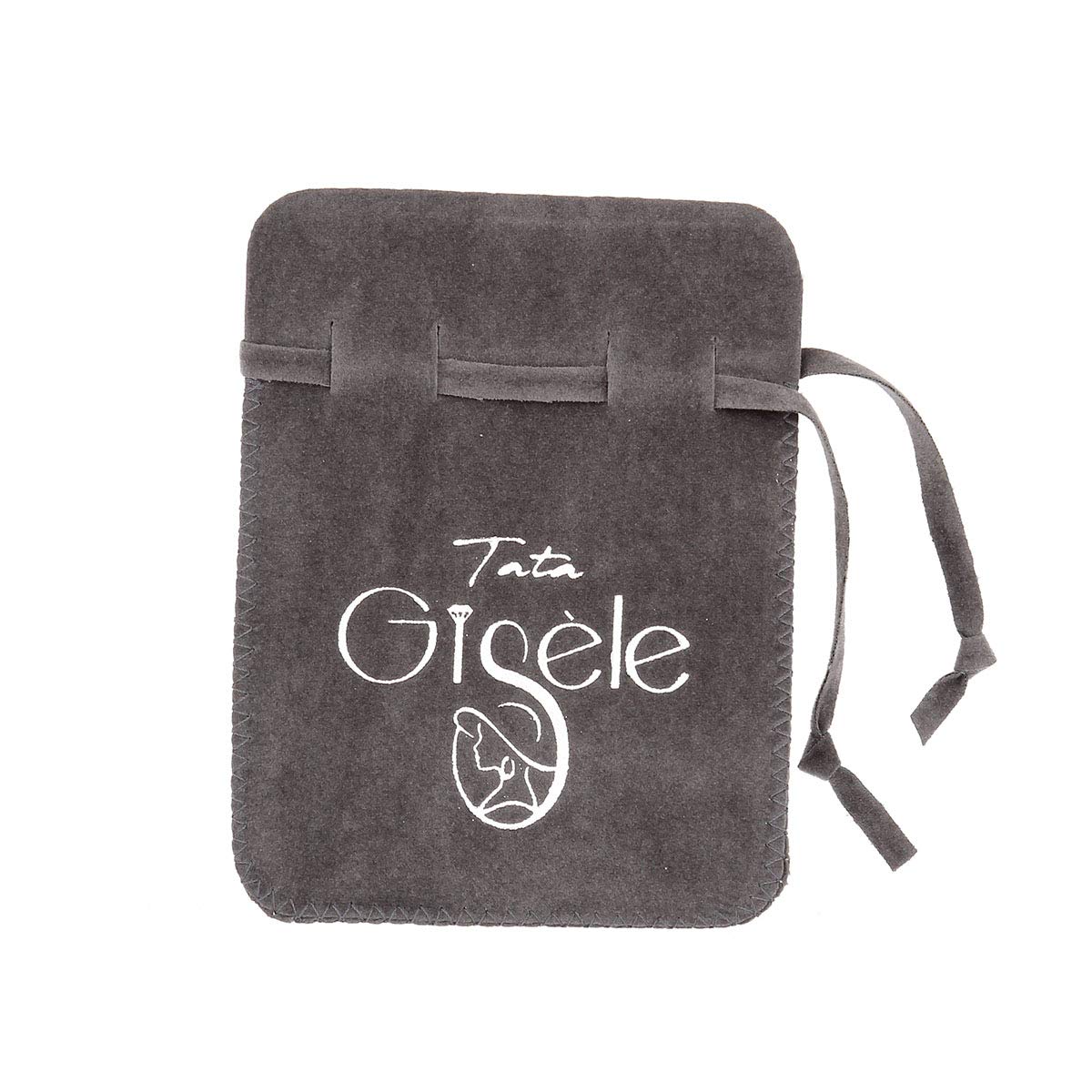 Tata Gisèle © Pendentif en Plaqué Or 18 carats - Tiki de Polynésie - Noir et Doré - Chaine en Option, Marque Francaise, Emballage Cadeau