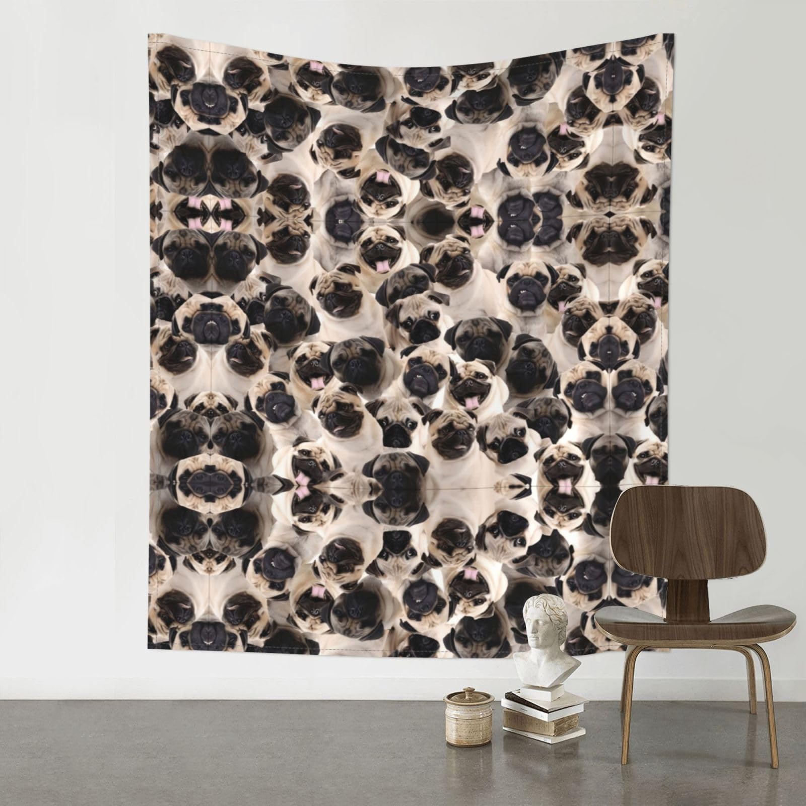 YYHHAOFA Bunch of dogs Prints Wall Tapestry 60x51in – Boho Chic Dorm Decor, Beach Throw, & Versatile Home Accent