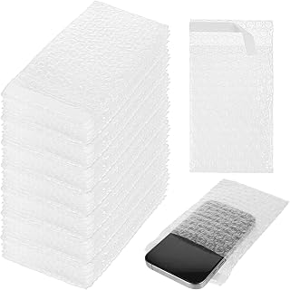 300Pcs Clear Bubble Wrap Bags 4 x 6 Inch Self-Sealing Double Wall Bubble Pouches for Moving, Shipping, and Storage