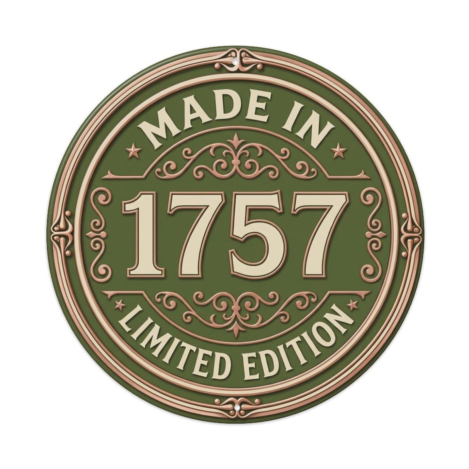 Made In 1757 Limited Edition Metal Tin Sign