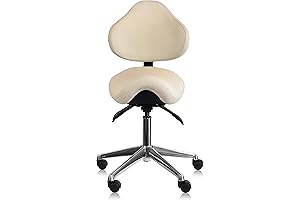 2xhome Adjustable Saddle Stool Chair for Dental Clinic, Hospital, Medical Beauty Lab,...