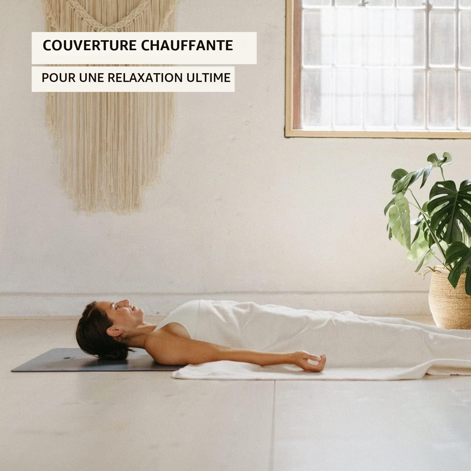 Lotuscrafts Couverture de Yoga en Coton Bio, résistance & Durable, Couverture de médiation, Yoga Blanket, 200 x 150 cm