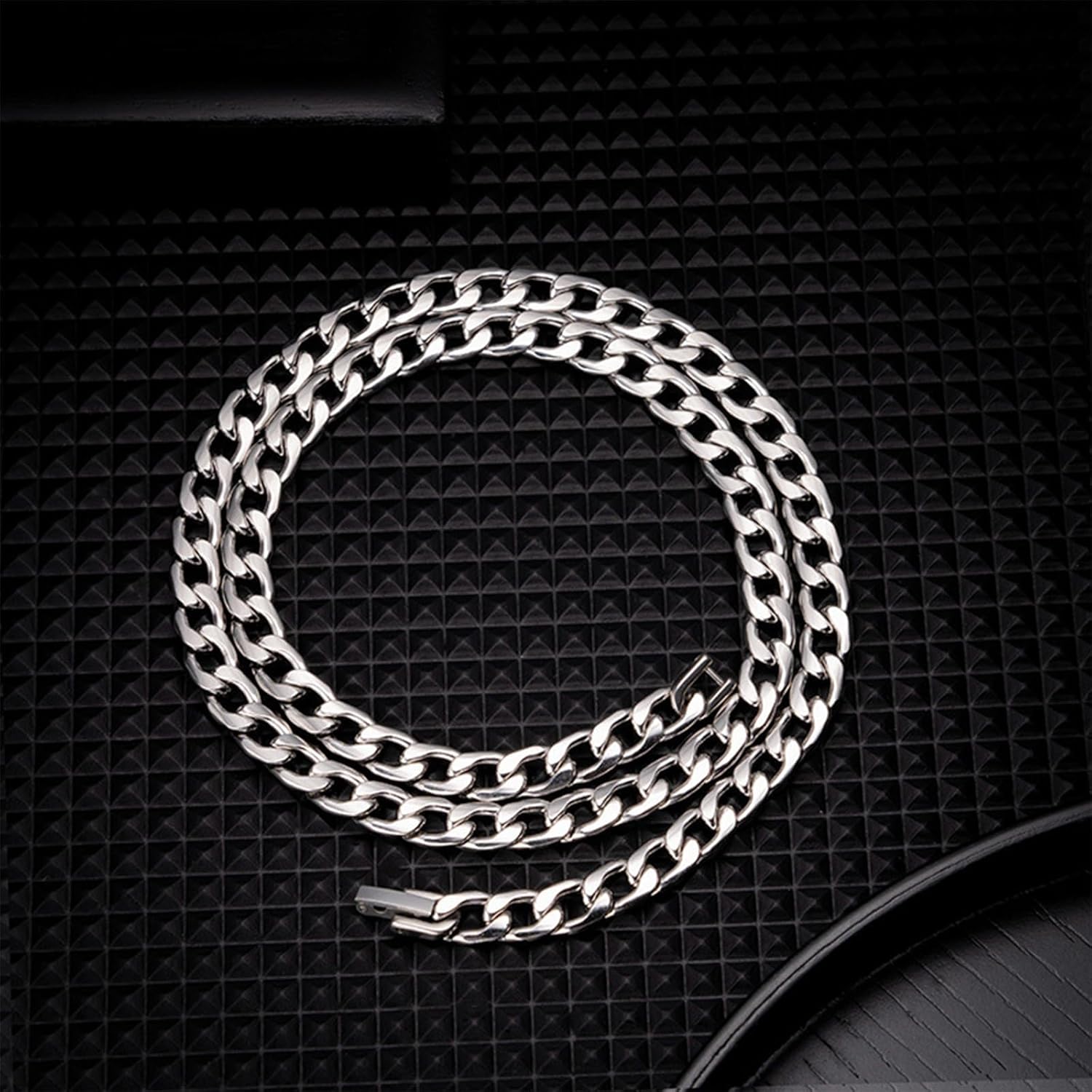 72ore To My Son Necklace From Dad Gifts From Mom Cuban Link Chain Silver Chain Necklace for Men Wedding Gift Meaningful Birthday Gifts for Son Adult - Image 5