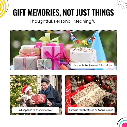 Miniatura 4 de Álbum de recortes grande de 12 x 12 pulgadas, tapa dura de papel kraft resistente de 3.6 libras, álbum de fotos de 50 hojas, libro de bebé, cuaderno