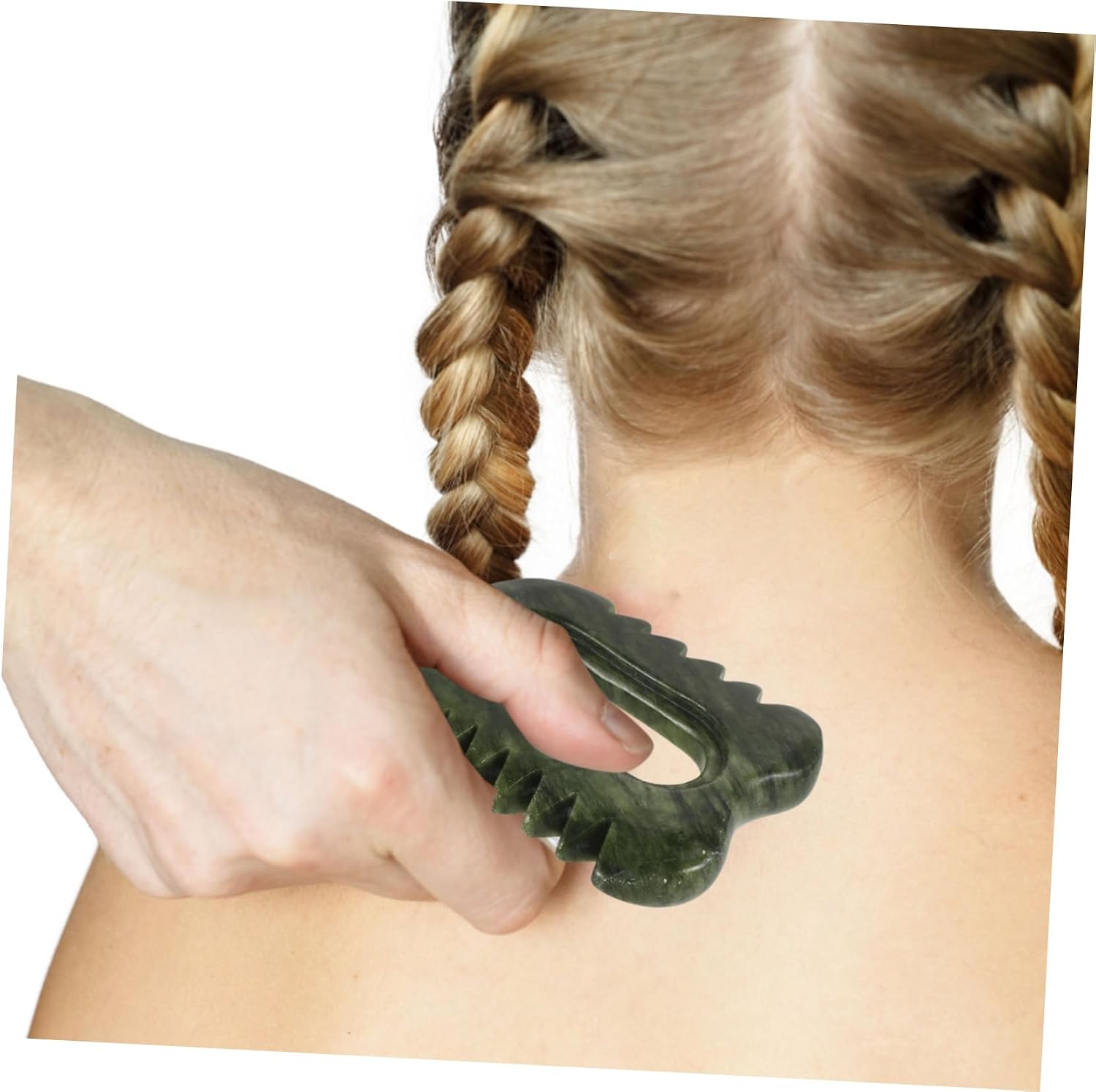 Gua Sha Tool for Women Body Massager Comb Stone Comb Scalp Scraping Cellulite Reduction Face Body Massage