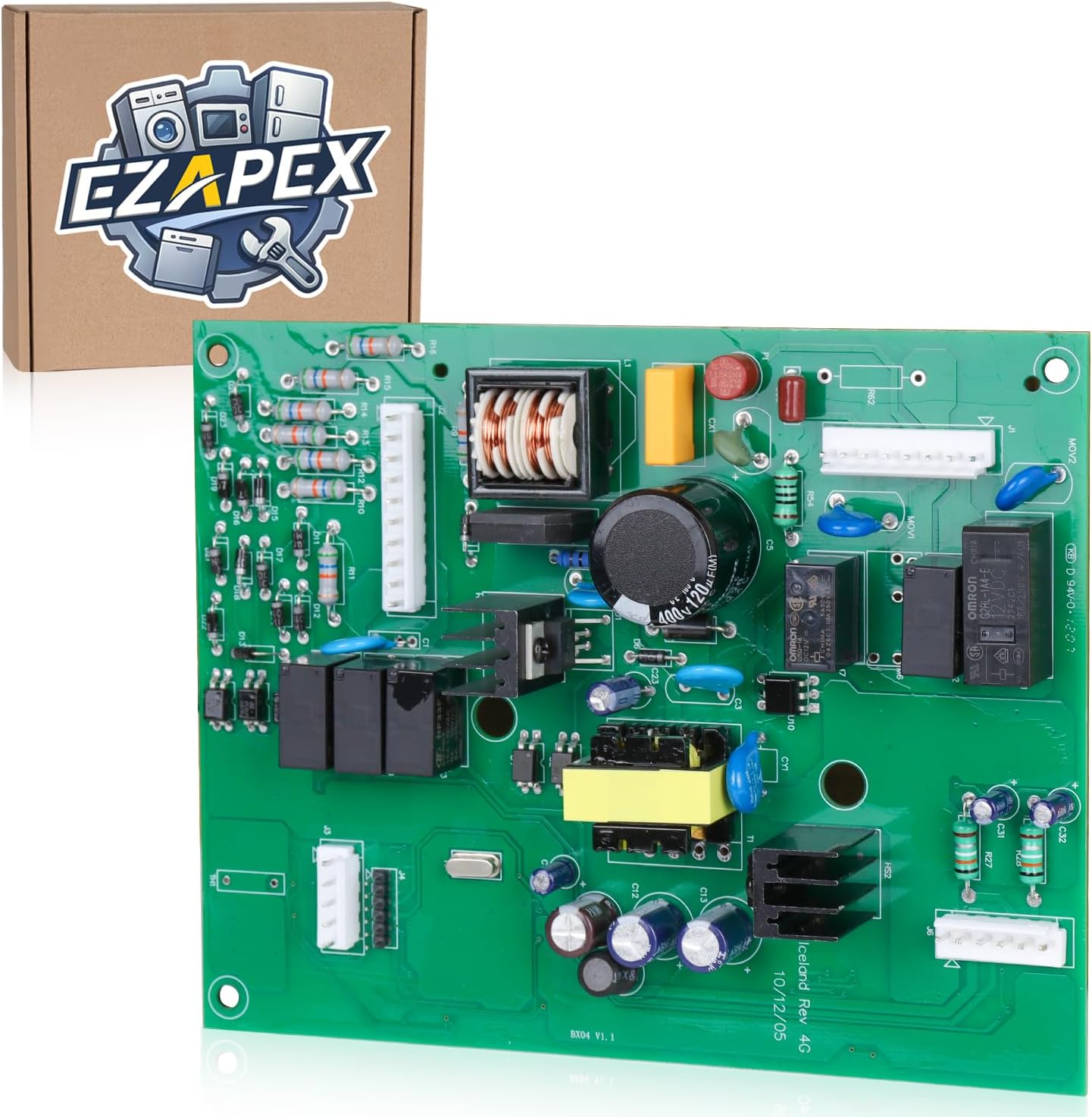 W10890094 Refrigerator High Voltage Control Board Compatible with Whirlpool Motherboard Replacement Replaces WP12920710 AP6027422 12920710 12920708 67006389 67006430 67006747 PS11759800 W10178102