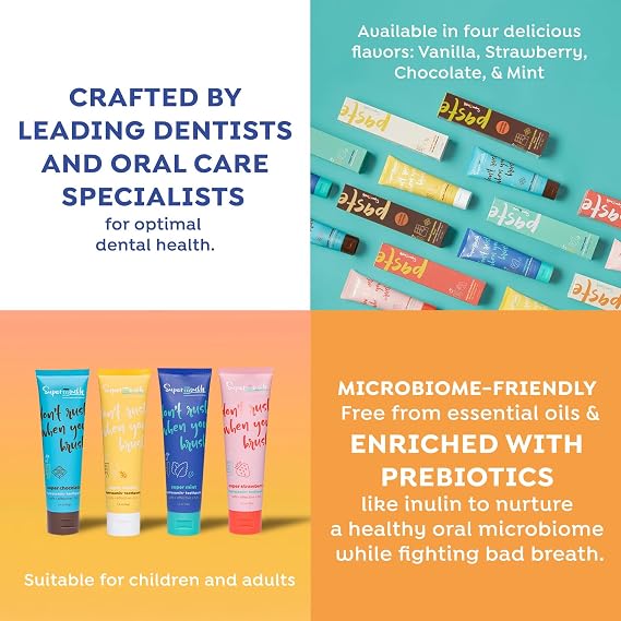 SuperMouth 10% Nano Hydroxyapatite Toothpaste, Fluoride Free, Dubai Choc.