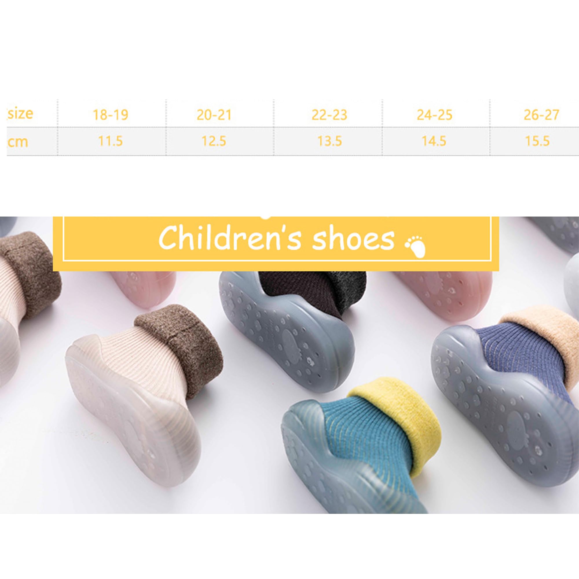 Letuwj Baby Slipper Soft Bottom Warm Socks Shoes Non-Slip Pink XX-Large