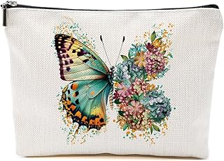 Bolsa de maquillaje de flores de jardín retro...