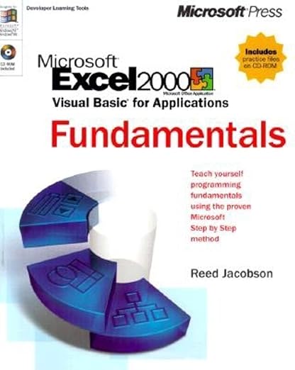 Microsoft Excel 2000/Visual Basic for Applications Fundamentals